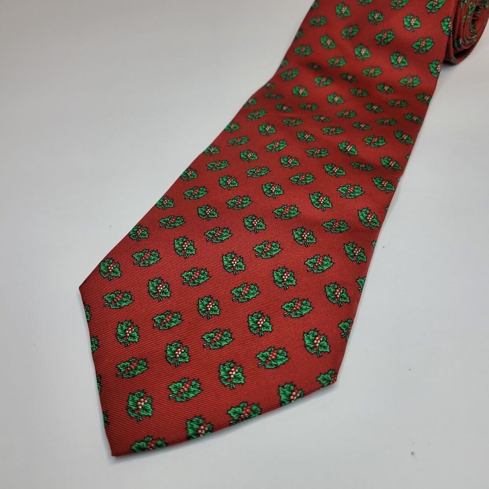 Brooks‎ Brothers Red Floral Silk Tie